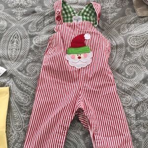 Mud Pie Christmas overalls